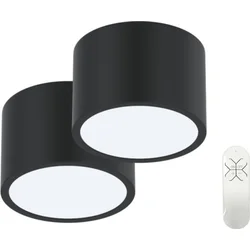 IMMAX NEO sada 2x RONDATE SMART stropní svítidlo 15cm 12W černé Zigbee 3.0 + DO, TUYA