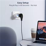 IMMAX NEO SMART chytrá vnitřní zásuvka THIN bez kolíku (typ F)