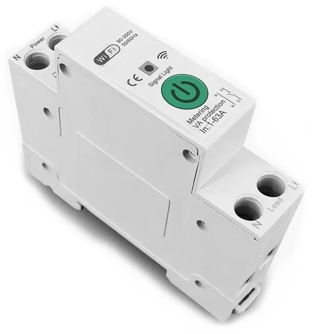 IMMAX NEO SMART elektronický jednofázový istič 1-63A, meranie výkonu, Wi-Fi, TUYA