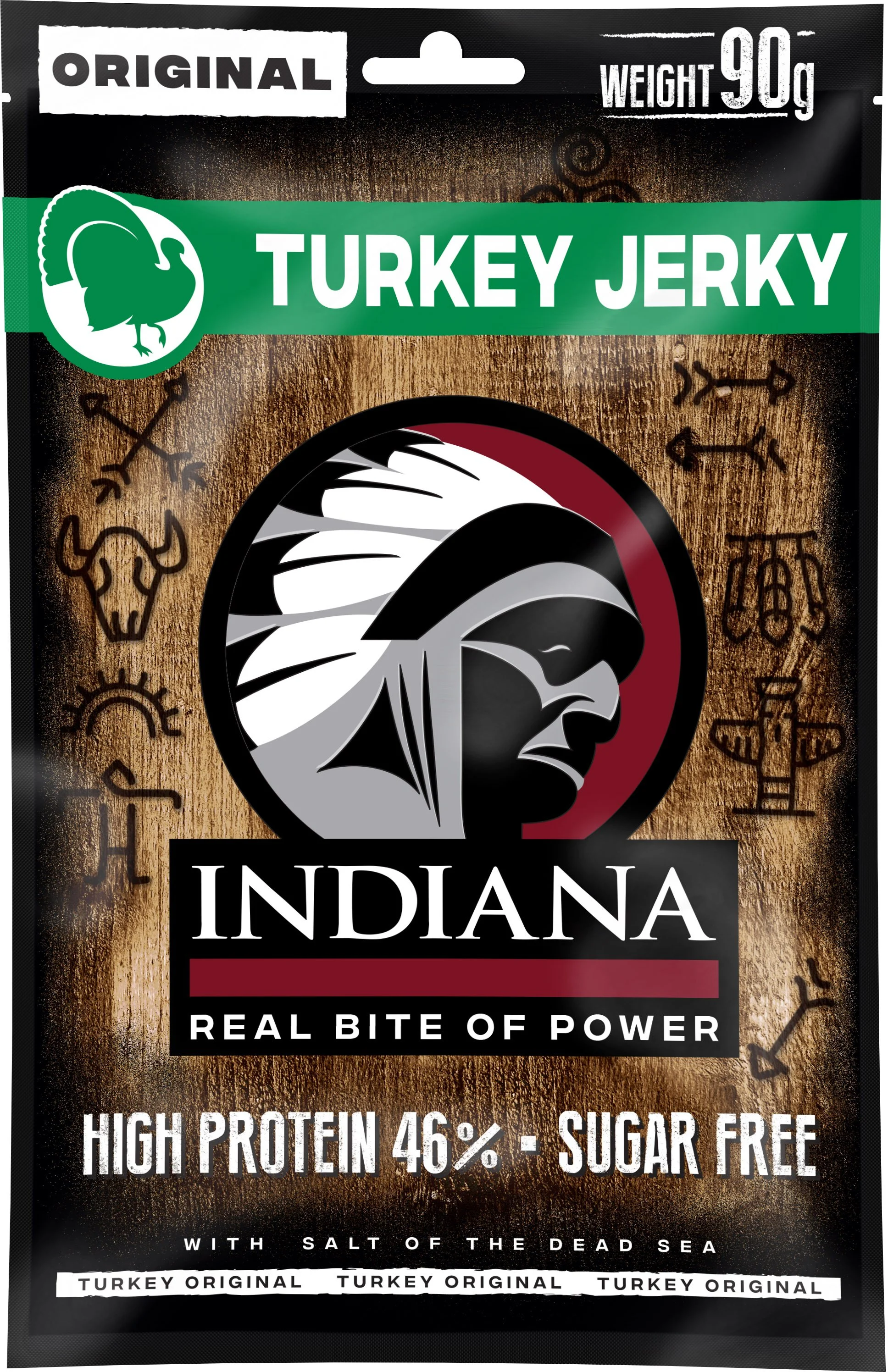 INDIANA Jerky krůtí Original ZIP 90g