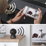 Inteligentná domáca IP kamera Hama, WiFi, otáčanie/naklápanie, nočné videnie