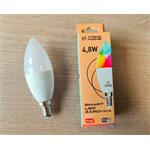 Inteligentná LED žiarovka Xtend Home, E14, RGB+W, 4,8W, 450lm, farebná, stmievateľná, WiFi, Tuya