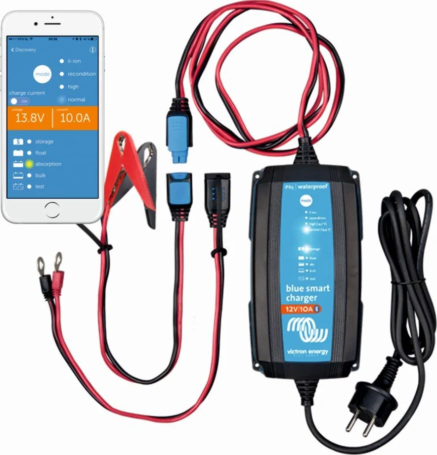 Inteligentná nabíjačka batérií BlueSmart 12V/25A IP65+DC konektor