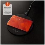 Inteligentná sledovacia karta FIXED Tag Card s podporou funkcie Find My, bezdrôtové nabíjanie, oranžová