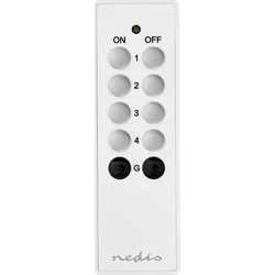 Inteligentné diaľkové ovládanie NEDIS RF, 4 kanály, biele