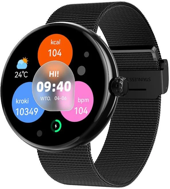 Inteligentné hodinky Forever ForeVive 5 SB-365 black
