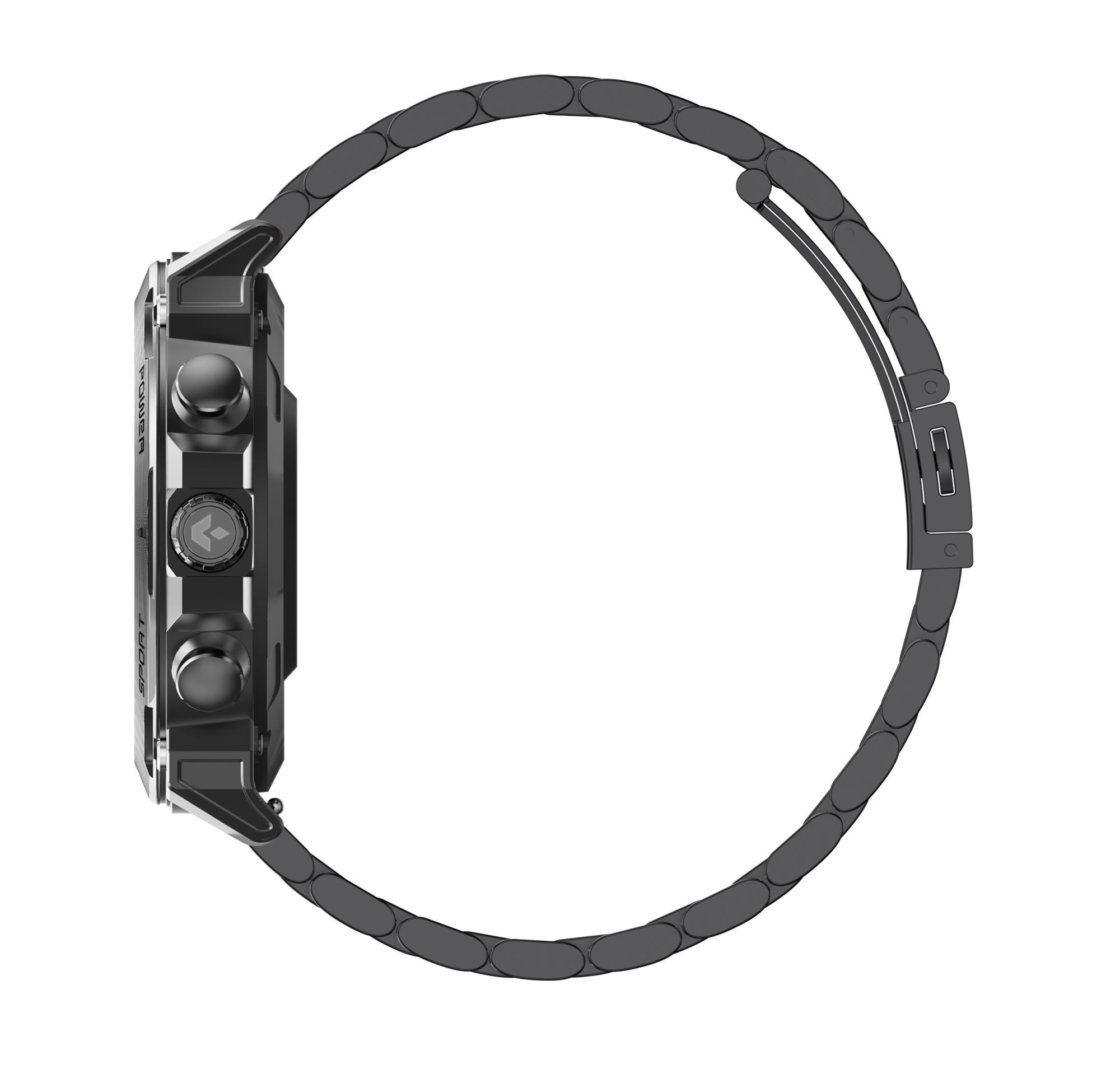 Inteligentné hodinky Garett Atom Black Steel