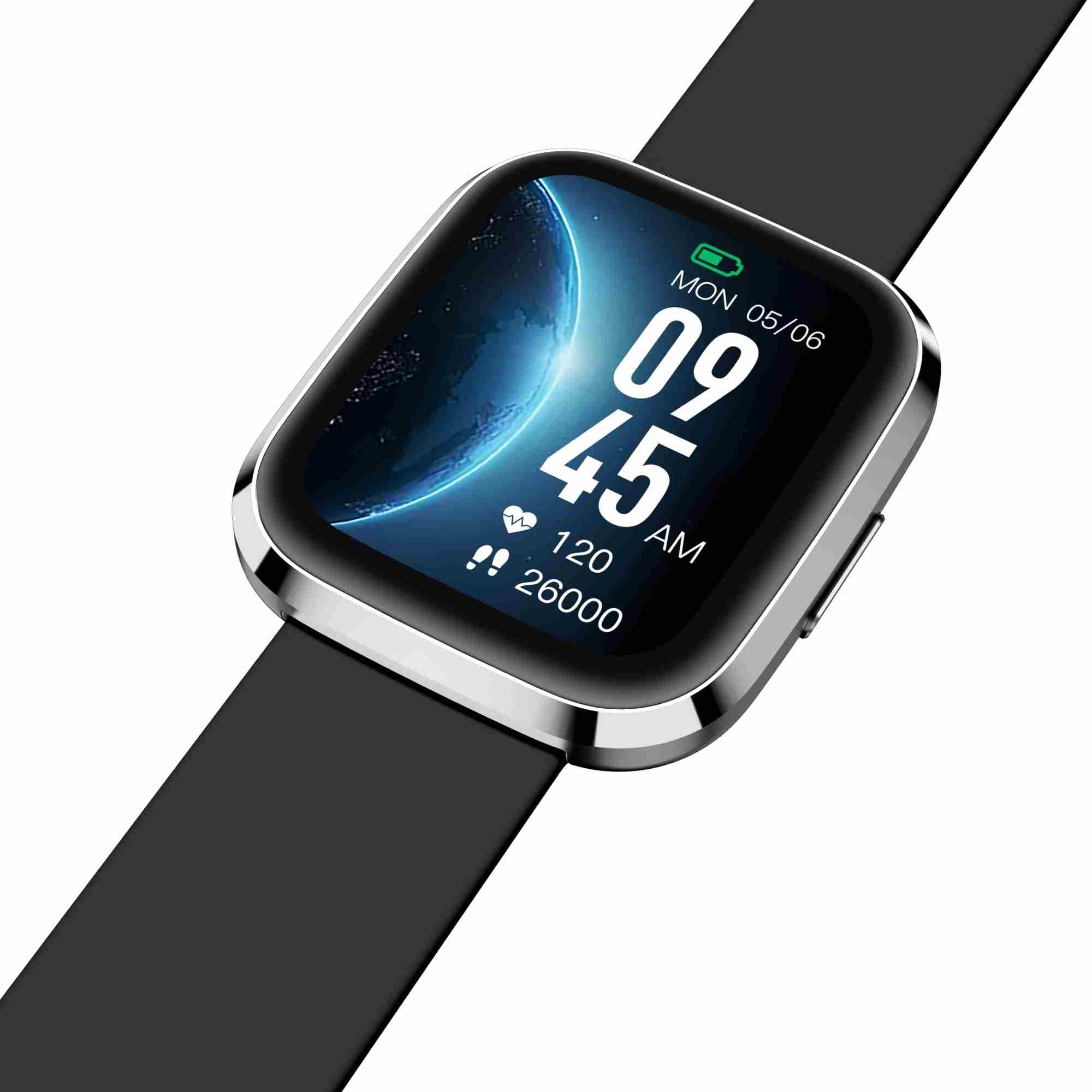 Inteligentné hodinky Garett GRC STYLE Silver-Black