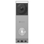 Inteligentný zvonček EZVIZ s dvoma kamerami EP3X Pro/ Wi-Fi/ videotelefón/ rozlíšenie 2048x1296/ IP65/ strieborná