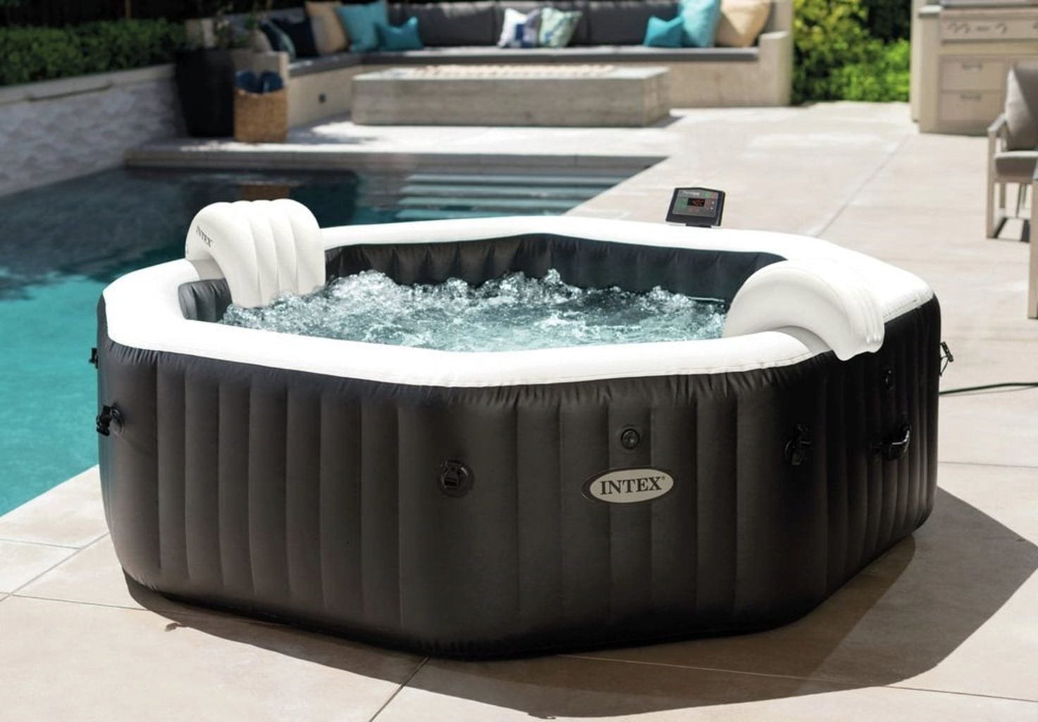 INTEX Onyx Black Octagon Whirlpool 4 osoby