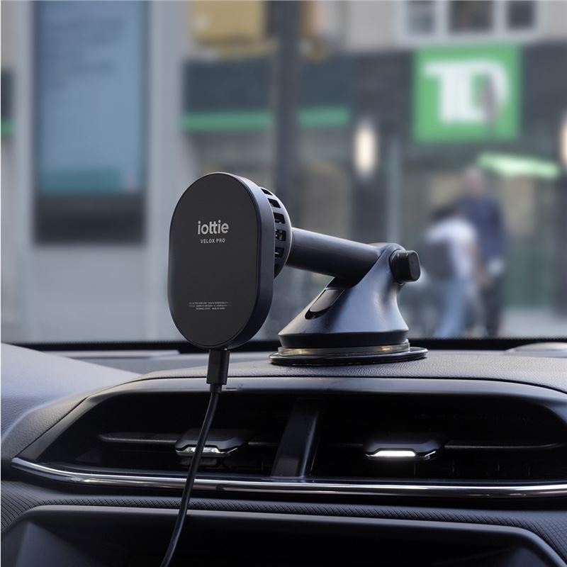 iOttie Velox Pro MagSafe Magnetic Wireless CryoFlow Cooling Dash & Windshield Car Mount