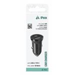 iPEAX AUTONABÍJEČKA CL-04, PD, 30W, USB-C + USB-A ČERNÁ