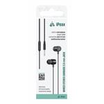iPEAX drátová sluchátka 3,5 mm jack, černá