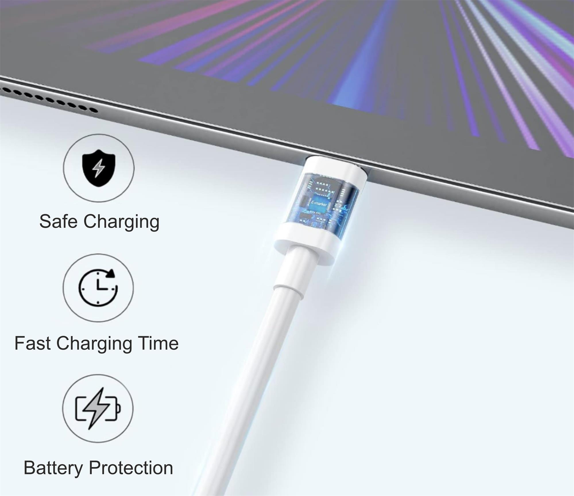iPEAX TPU KABEL USB-A / USB-C 1,5M, USB 2.0 BÍLÝ