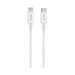 iPEAX TPU kábel USB-C / Lightning 1 m, USB 2.0, biely