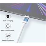 iPEAX TPU KABEL USB-C / LIGHTNING 1M, USB 2.0 BÍLÝ