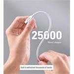 iPEAX TPU KABEL USB-C / USB-C 1,5M, USB 2.0 BÍLÝ