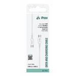 iPEAX TPU KABEL USB-C / USB-C 1M, USB 2.0 BÍLÝ