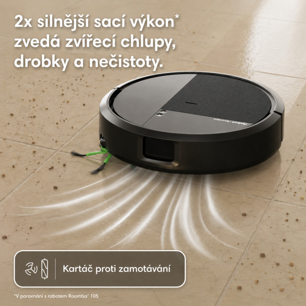 iRobot Roomba 115 Combo + Charge dock (black)