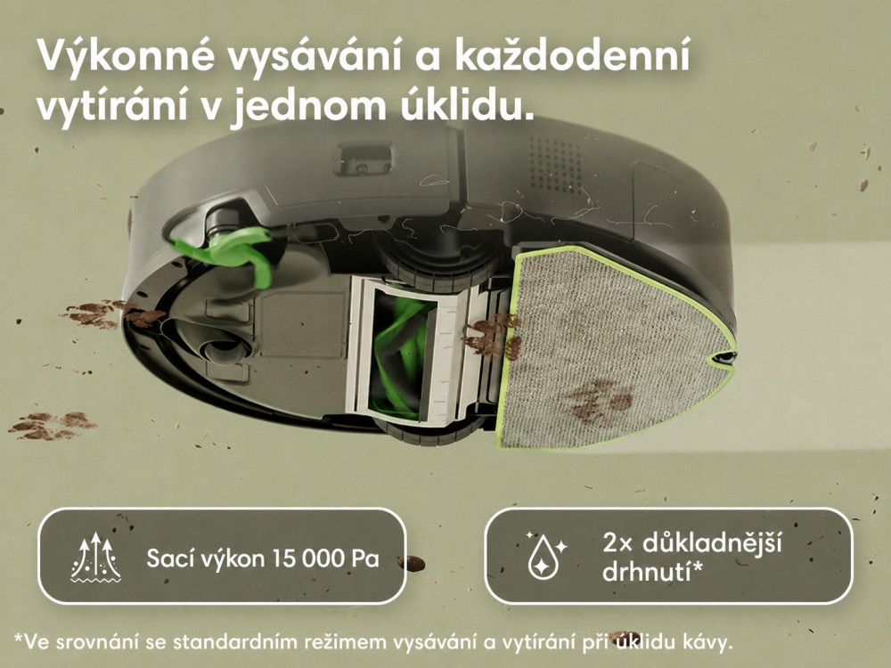 iRobot Roomba 115 Combo + nabíjací dok (čierny)
