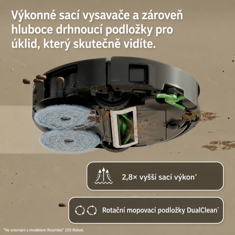 iRobot Roomba Plus 415 Combo + dokovacia stanica AutoWash (čierna)