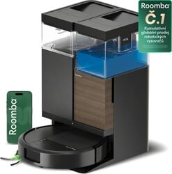 iRobot Roomba Plus 575 Combo + dokovacia stanica AutoWash (čierna)