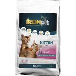 IRONpet Cat Kitten Beef (Hovězí) 12 kg granule pro koťata