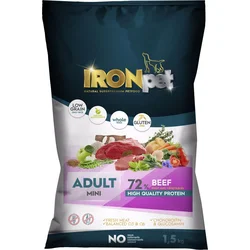 IRONpet Dog Mini Adult Beef (Hovězí) 1,5kg granule pro psy