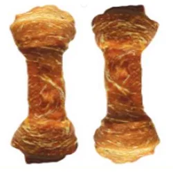 JUKO Snacks Uzel buvolí obalený kachním masem 6,5 cm (15 ks)