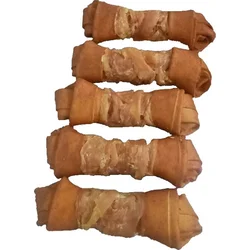 JUKO Snacks Uzel buvolí uzený obalený kuřecím masem 15 cm (6 ks)
