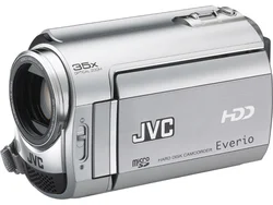 JVC kamera GZ MG344H, HDD/SD, 40GB HDD, 35x zoom, stříbrná, MPEG2, 2.7" LCD