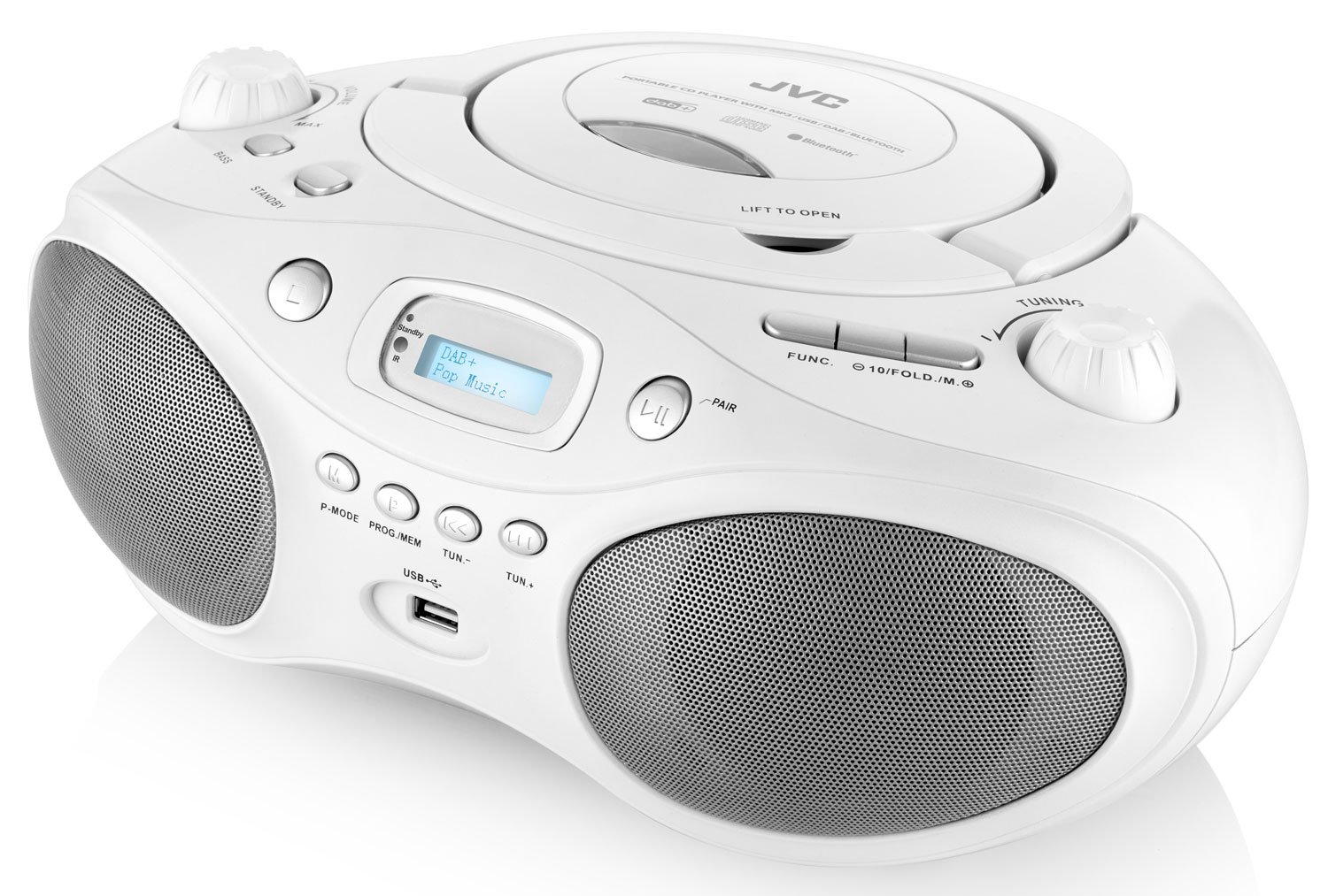 JVC RD-E661W-DAB, biela