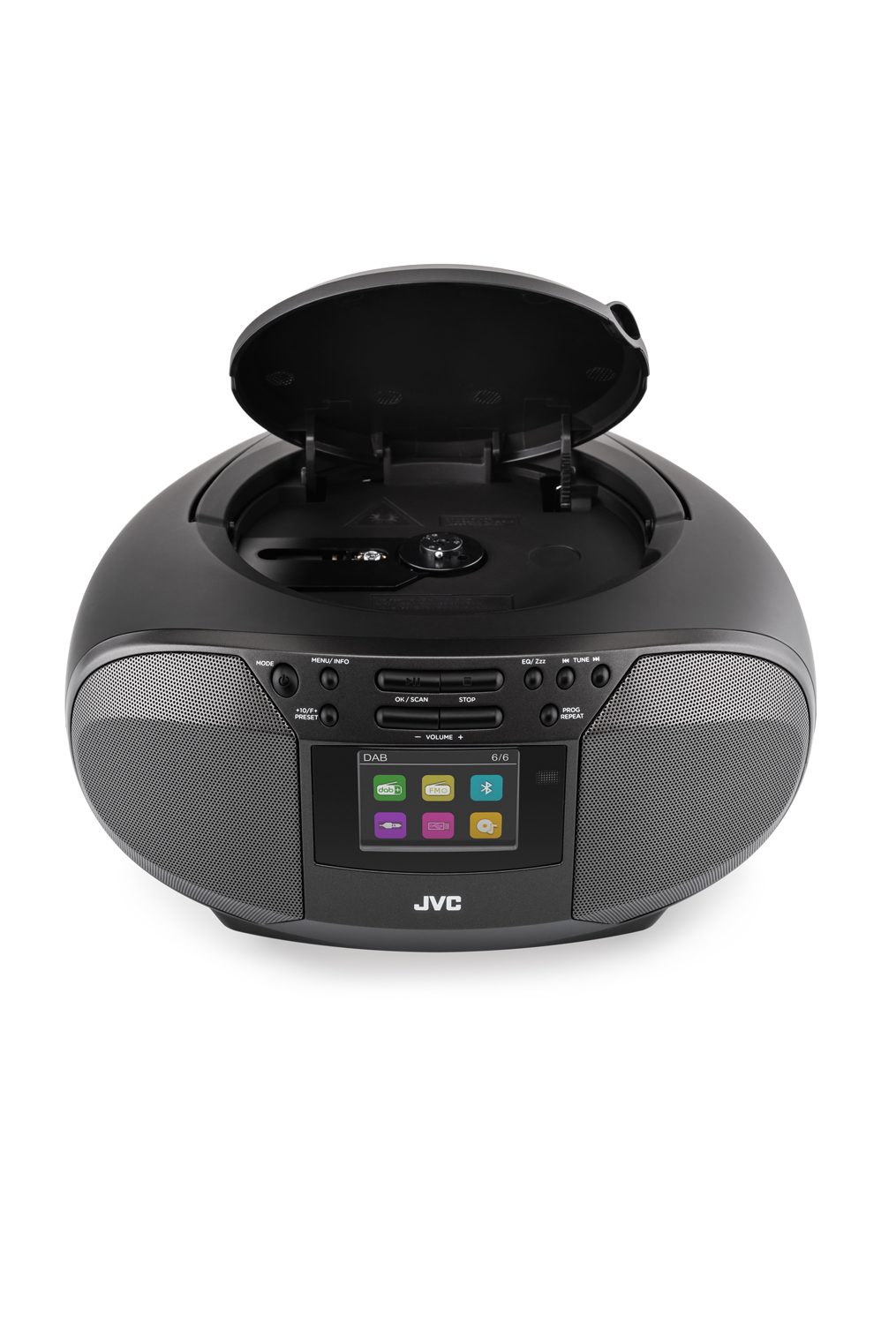 JVC RD-E664B-DAB, černý