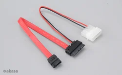 Kábel AKASA AK-CB050 SATA pre tenké disky, 20 cm