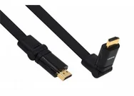 KABEL APEI FLAT ULTRA SERIES HDMI A - HDMI A M 3m otočné zlacené konektory HDMI 1.4