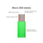 Kábel AVACOM MIC-40G USB na Micro USB, 40 cm, zelený