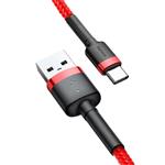 Kábel Baseus Cafule USB-C 2A 2 m (červený)