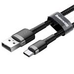 Kábel Baseus Cafule USB-C 2A 2 m (sivo-čierny)