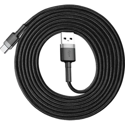 Kábel Baseus Cafule USB-C 2A 2 m (sivo-čierny)