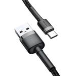 Kábel Baseus Cafule USB-C 2A 3 m (čierno-šedý)