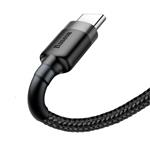 Kábel Baseus Cafule USB-C 3A 1m (sivo-čierny)