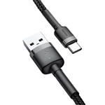 Kábel Baseus Cafule USB-C 3A 1m (sivo-čierny)