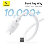Kabel Baseus PicoGo magnetic USB-C/USB-C 1m 240W bílý