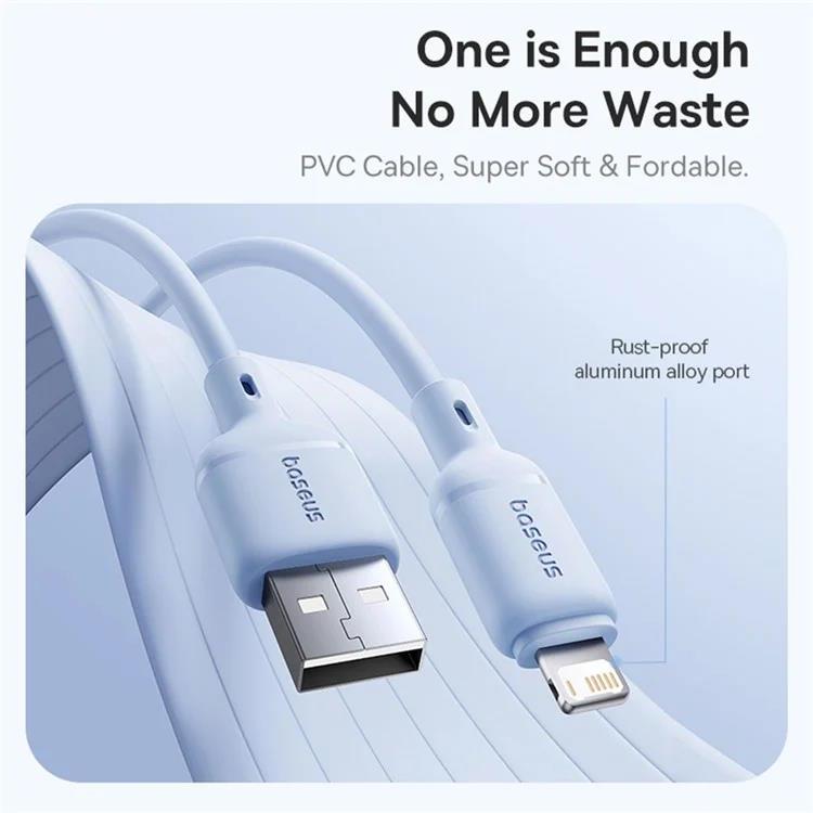 Kabel Baseus Silky USB/Lightning 1m 2.4A bílý