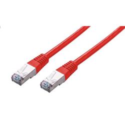 Kabel C-TECH patch cord Cat5e, FTP, červený, 1m