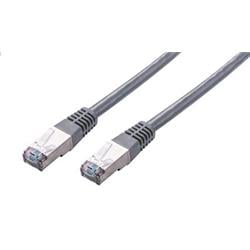 Kabel C-TECH patch cord Cat5e, FTP, šedý, 2m