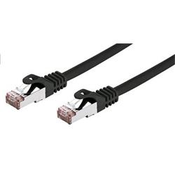 Kabel C-TECH patch cord Cat6, FTP, černý, 0,25m