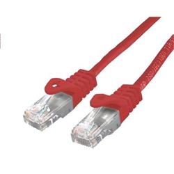 Kabel C-TECH patch cord Cat6, UTP, červený, 0,25m