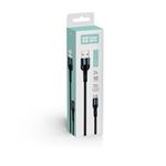 Kábel ColorWay USB-C 1 m 2,4 A, čierny