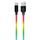 Kábel ColorWay USB-C 1 m 2,4 A, viacfarebný